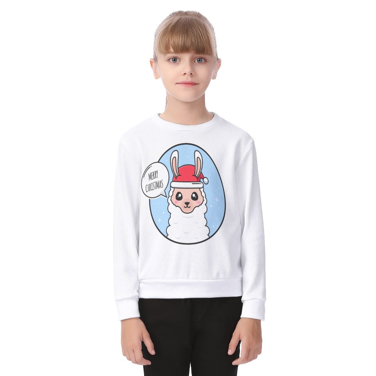 Kid's Christmas Sweater - Merry Llama - Festive Style