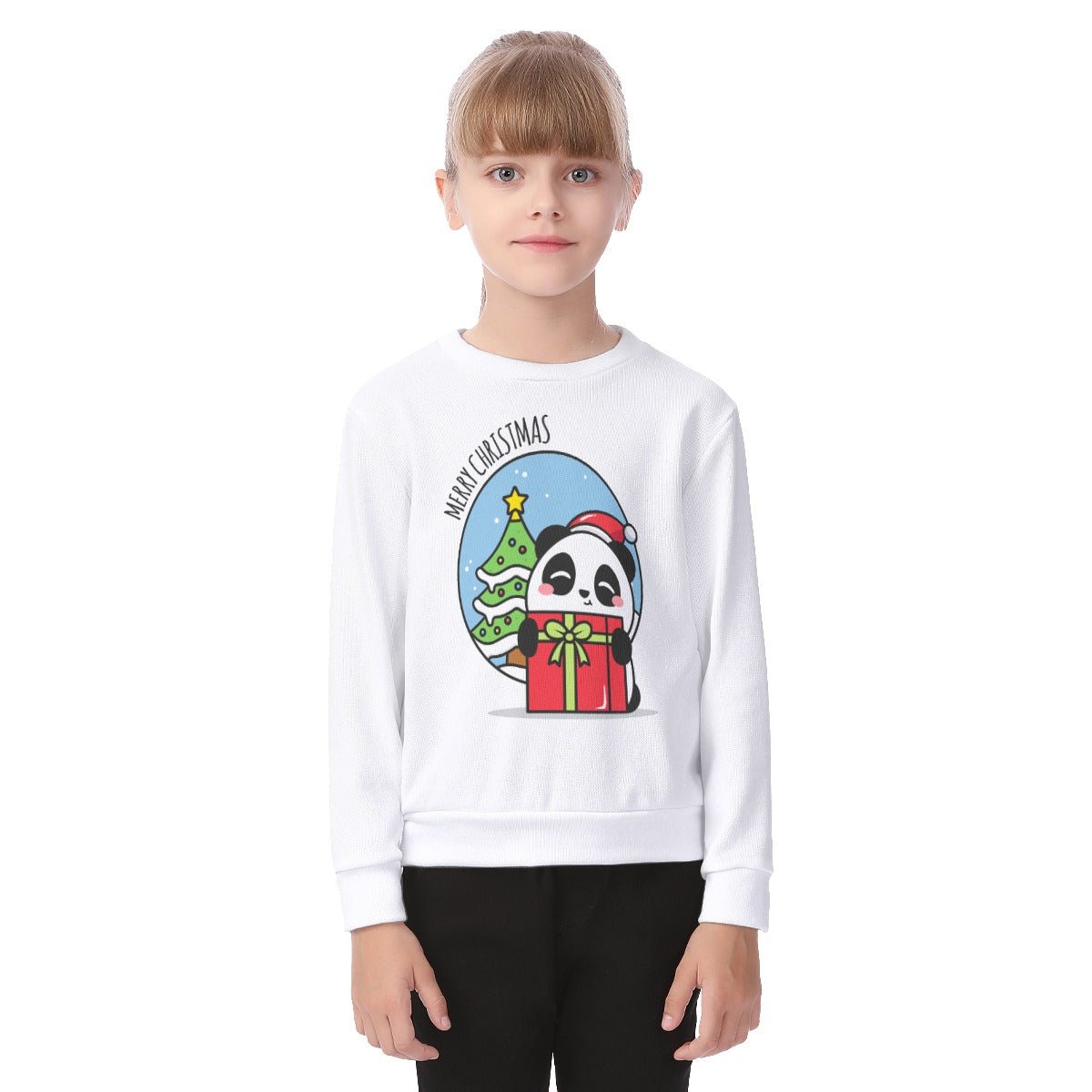 Kid's Christmas Sweater - Merry Panda - Festive Style