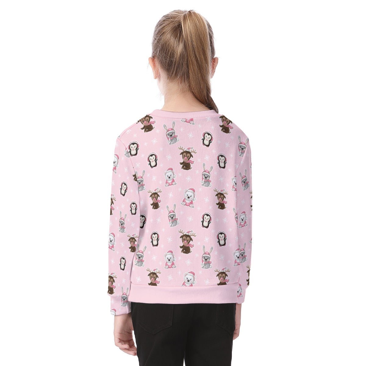 Kid's Christmas Sweater - Polar Pink - Festive Style