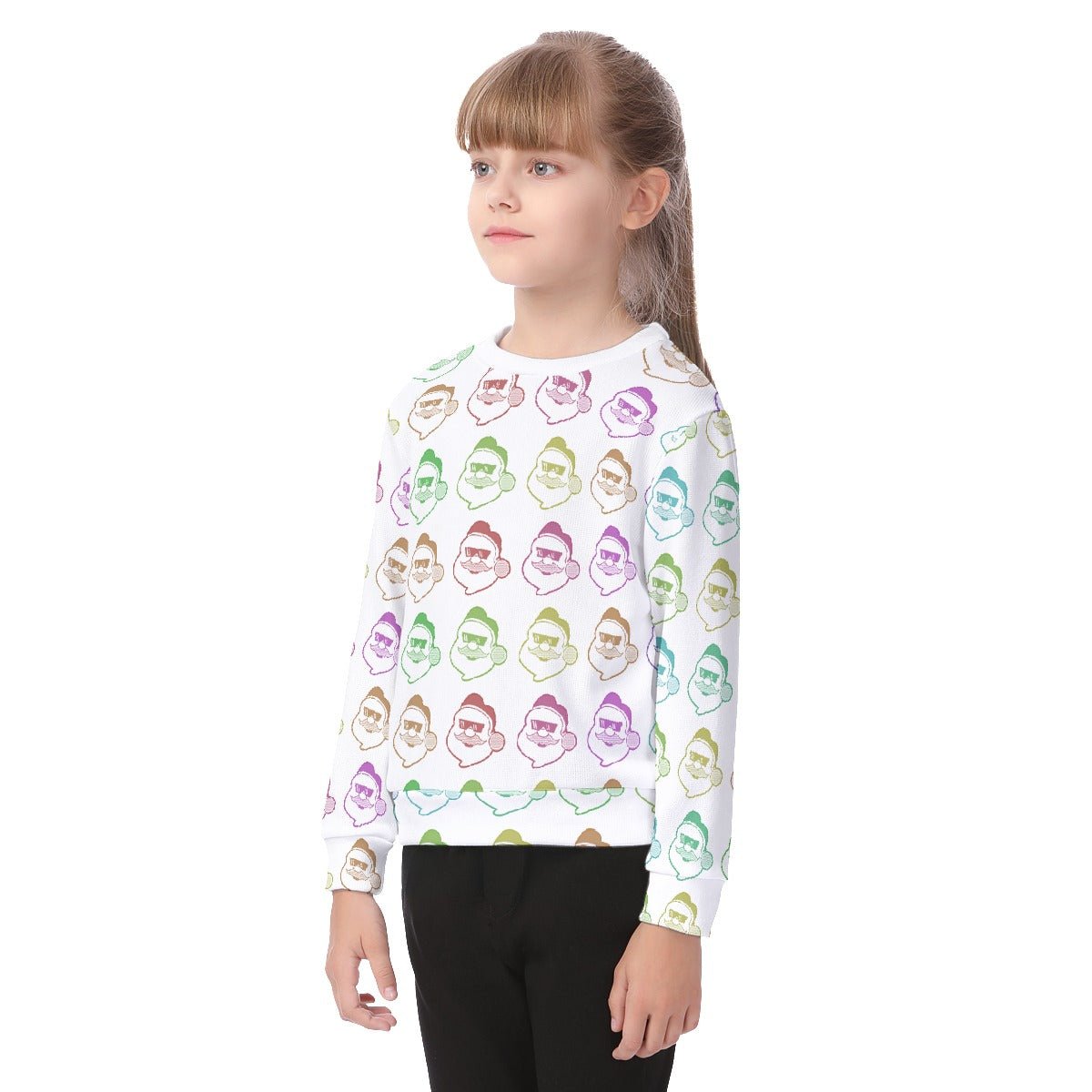 Kid's Christmas Sweater - Rainbow - Boss Santa - Festive Style