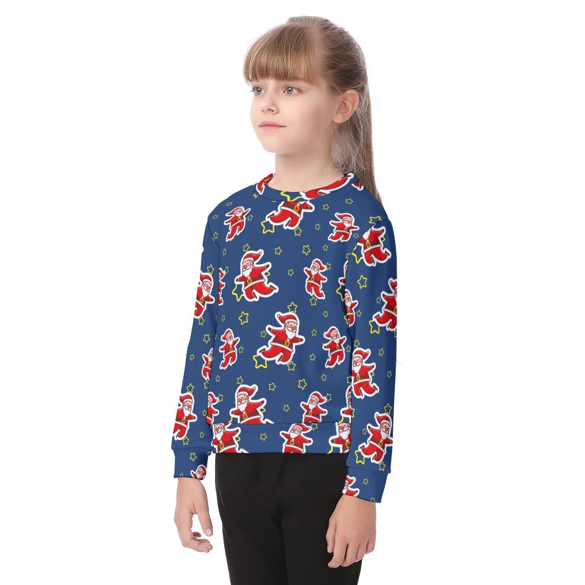 Kid's Christmas Sweater - Santa Night Time - Festive Style