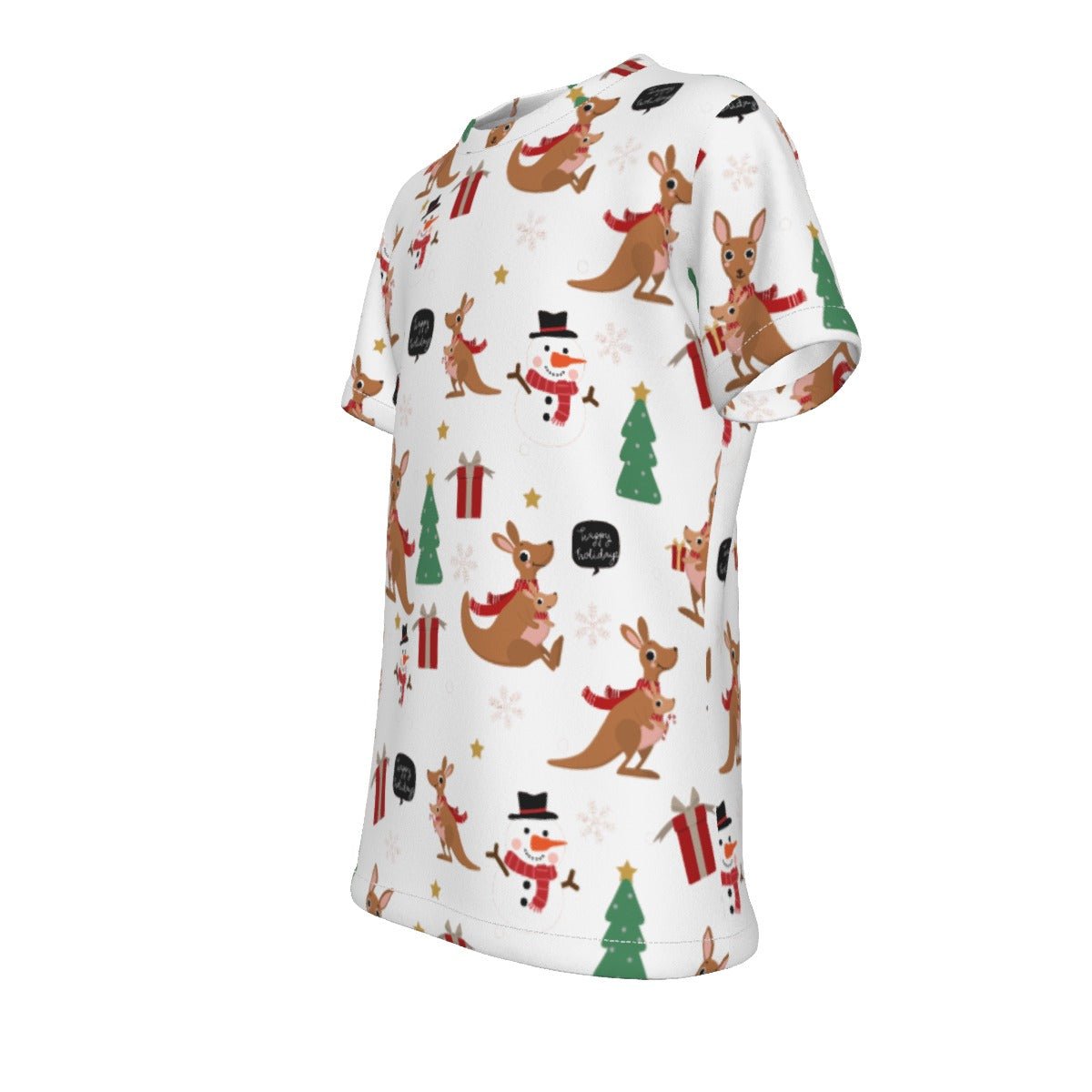 Kid's Christmas T-Shirt - Kangaroos - Festive Style