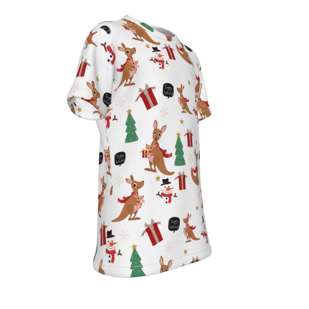 Kid's Christmas T-Shirt - Kangaroos - Festive Style