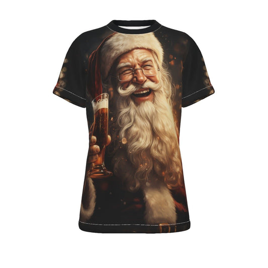 Kid's Christmas T-Shirt - Santa Beer - Festive Style