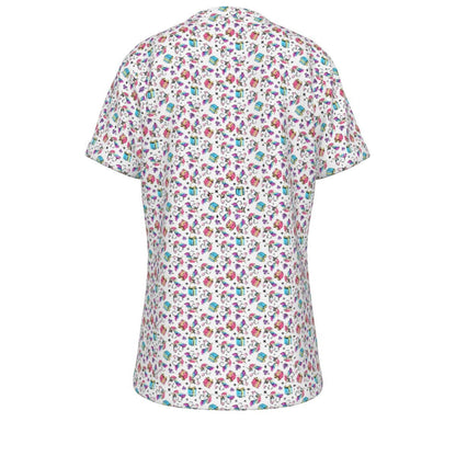 Kid's Christmas T-Shirt - Unicorn Pattern - Festive Style