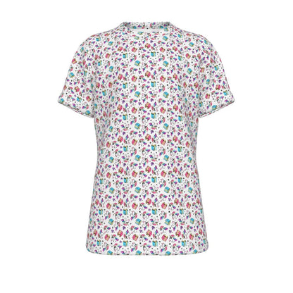 Kid's Christmas T-Shirt - Unicorn Pattern - Festive Style