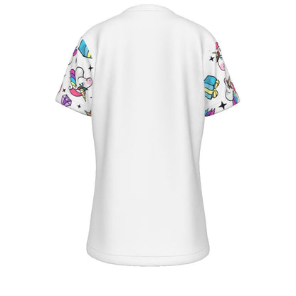 Kid's Christmas T-Shirt - Unicorn with Present - Festive Style