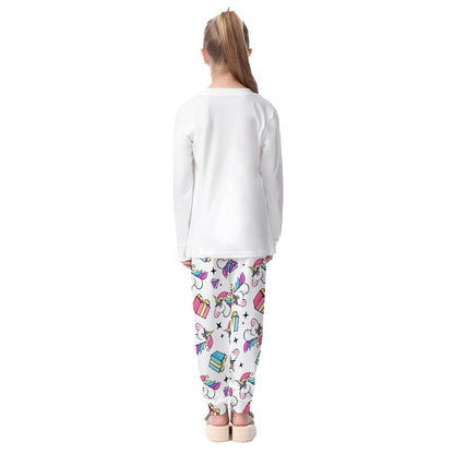Kids Christmas Unicorn Pyjama Set 2 - Festive Style