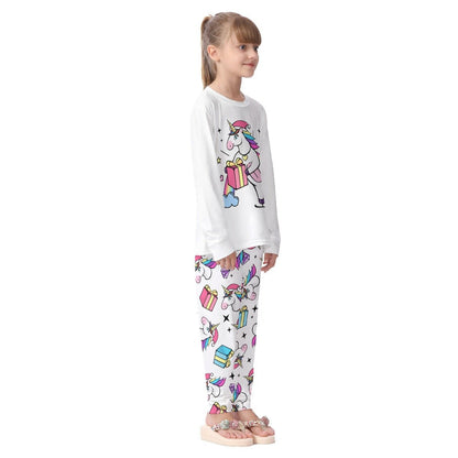 Kids Christmas Unicorn Pyjama Set 2 - Festive Style