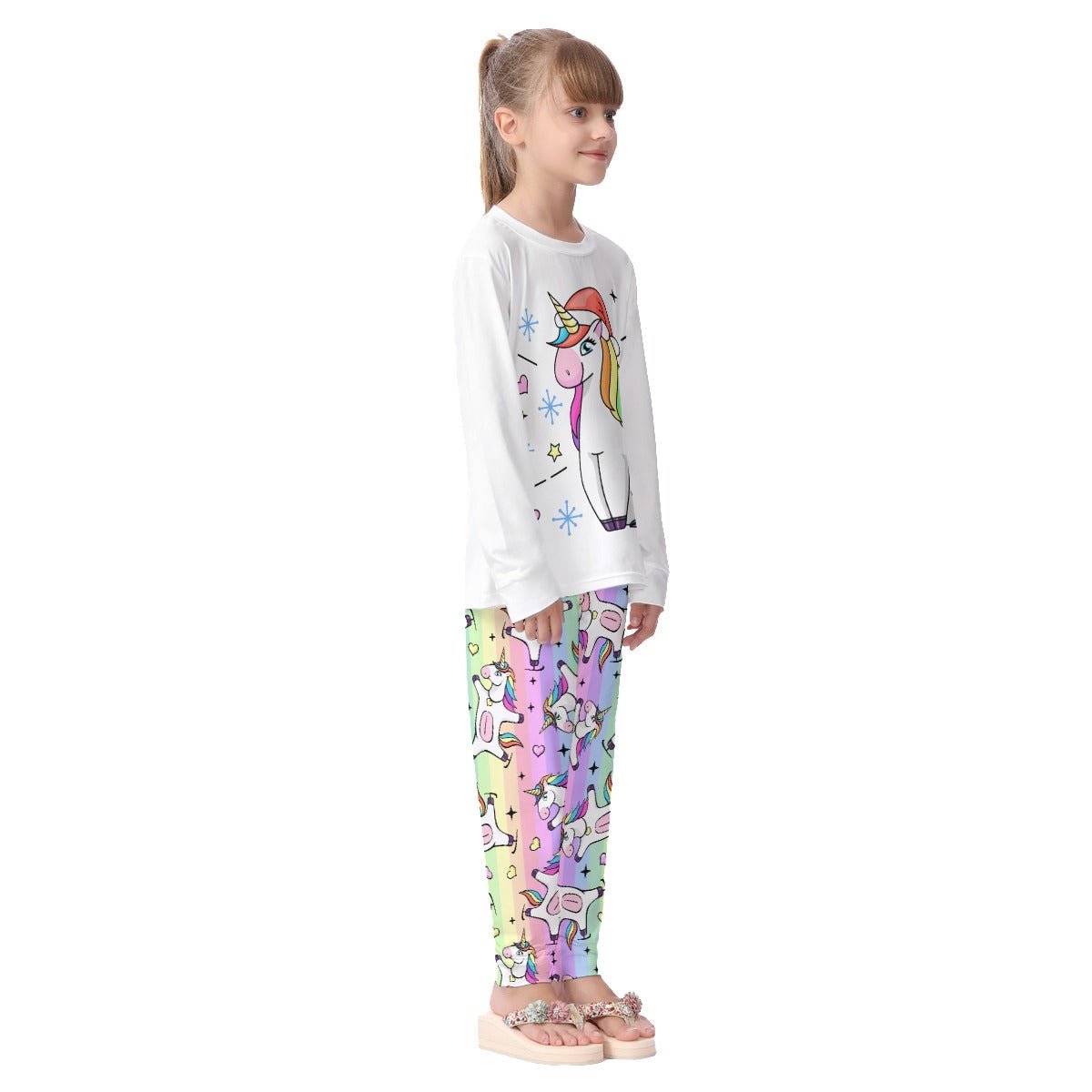 Kids Christmas Unicorn Pyjama Set 3 - Festive Style