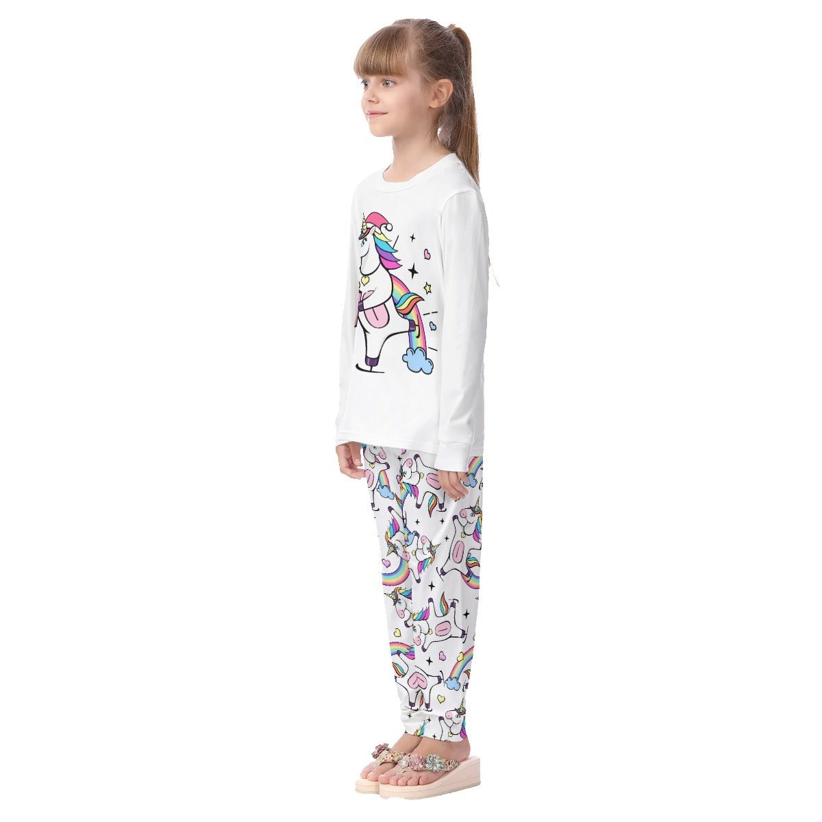 Kids Christmas Unicorn Pyjama Set1 - Festive Style