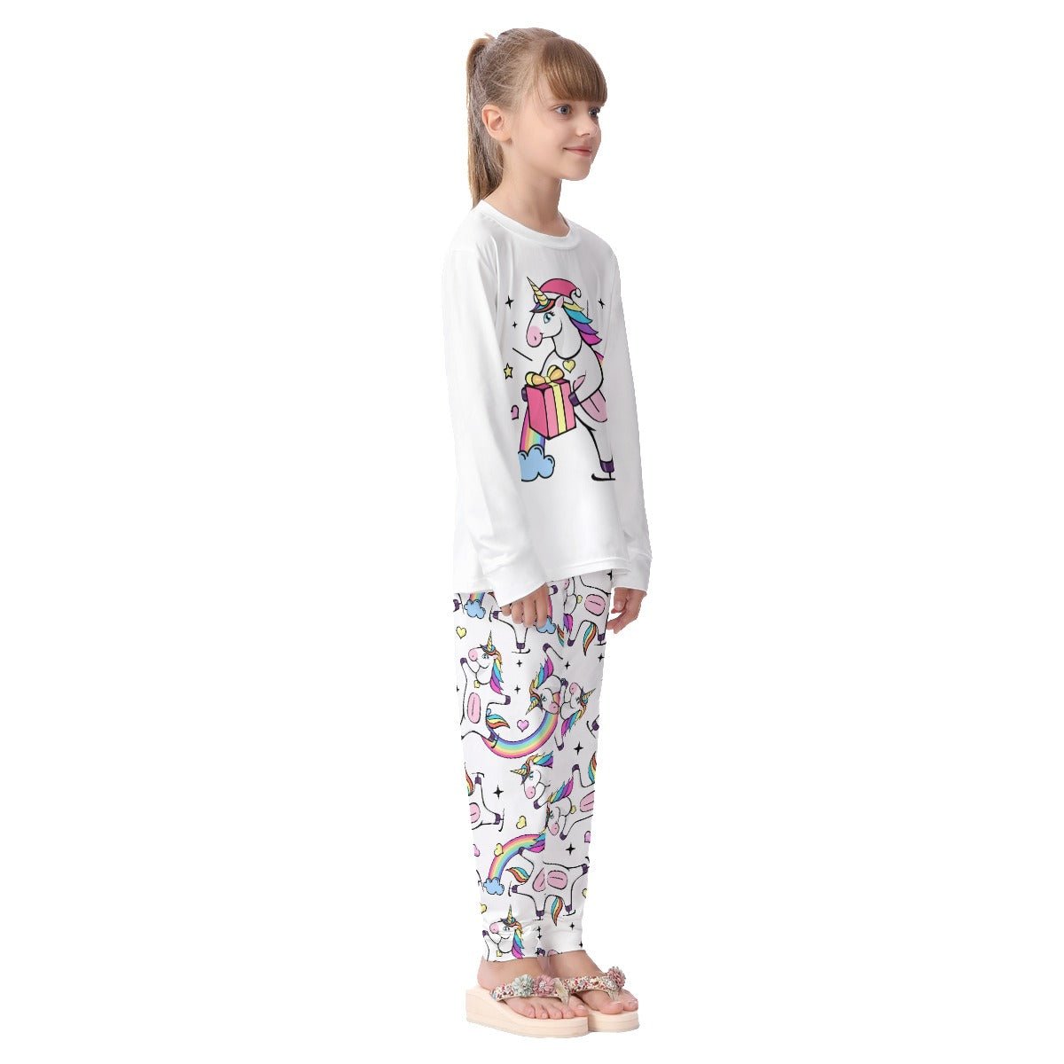 Kids Christmas Unicorn Pyjama Set1 - Festive Style