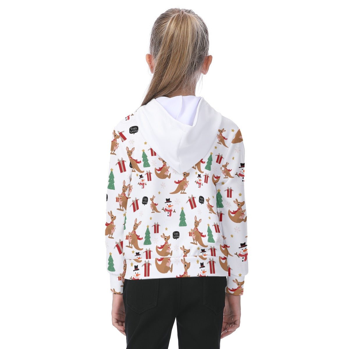 Kid's Fleece Christmas Hoodie - Festive Style