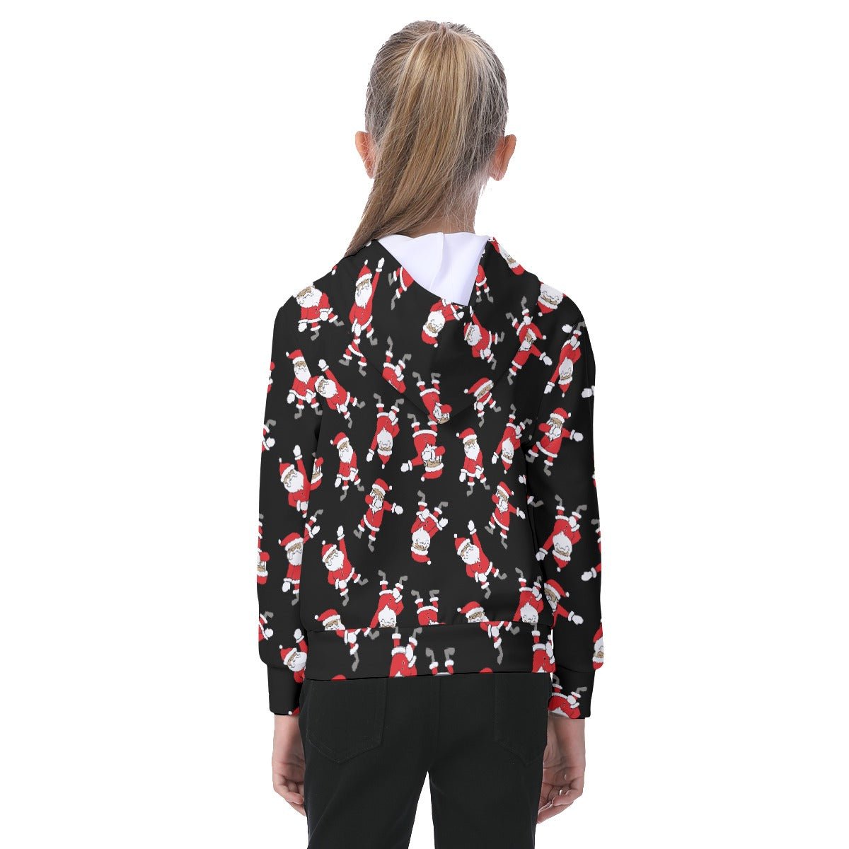 Kid's Fleece Christmas Hoodie - Santa Dabs - Festive Style