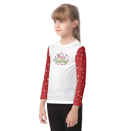 Kid's Long Sleeve Christmas T-shirt - Kid's Long Sleeve Christmas T-shirt - Festive Style