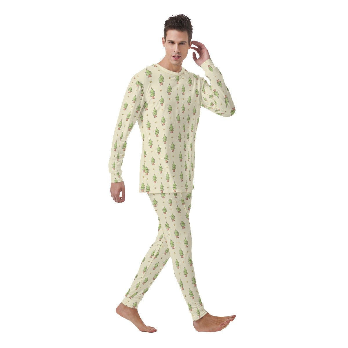 Men's Christmas Pyjamas - 16-bit Christmas Tree's - Festive Style