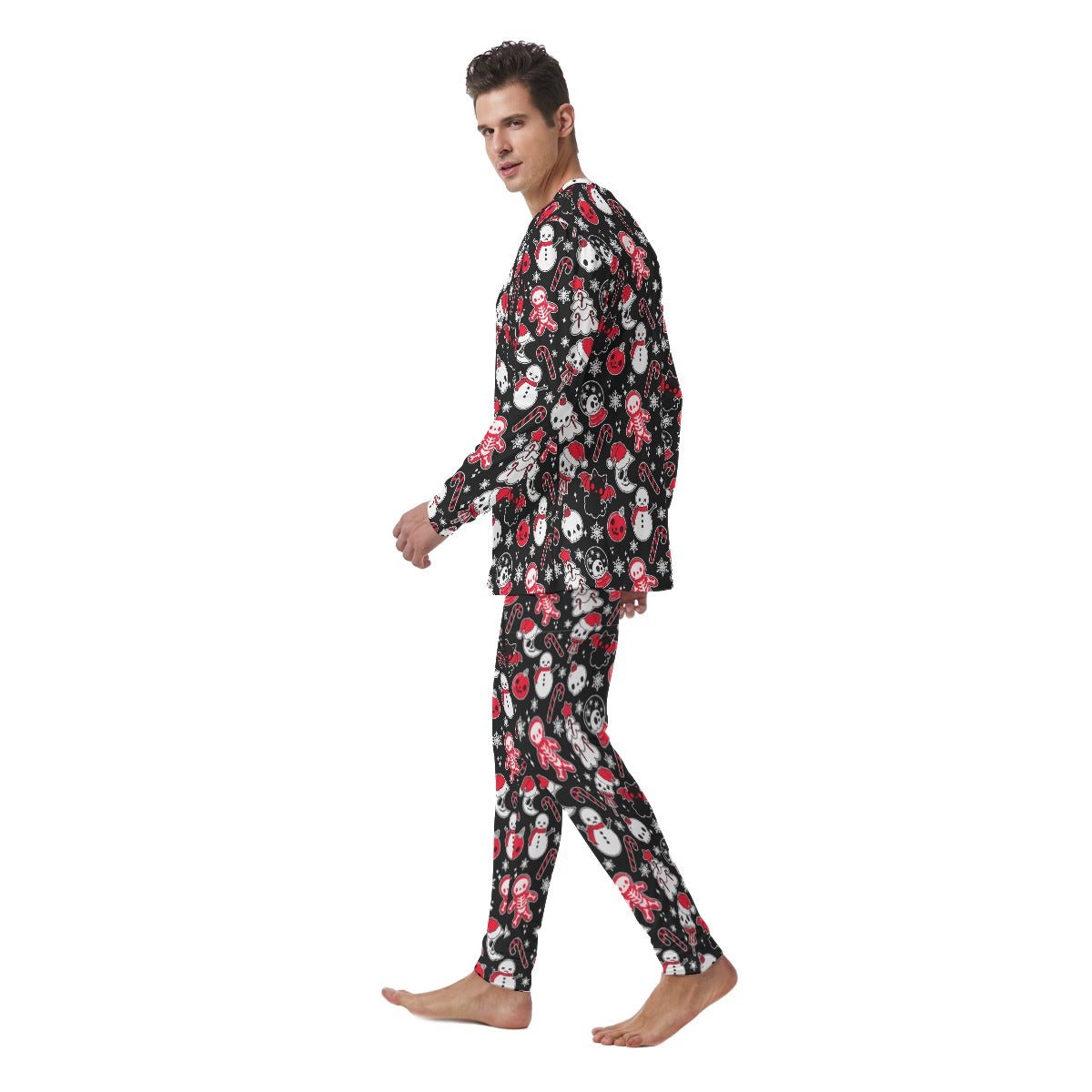 Men's Christmas Pyjamas - Creepy Black - Festive Style