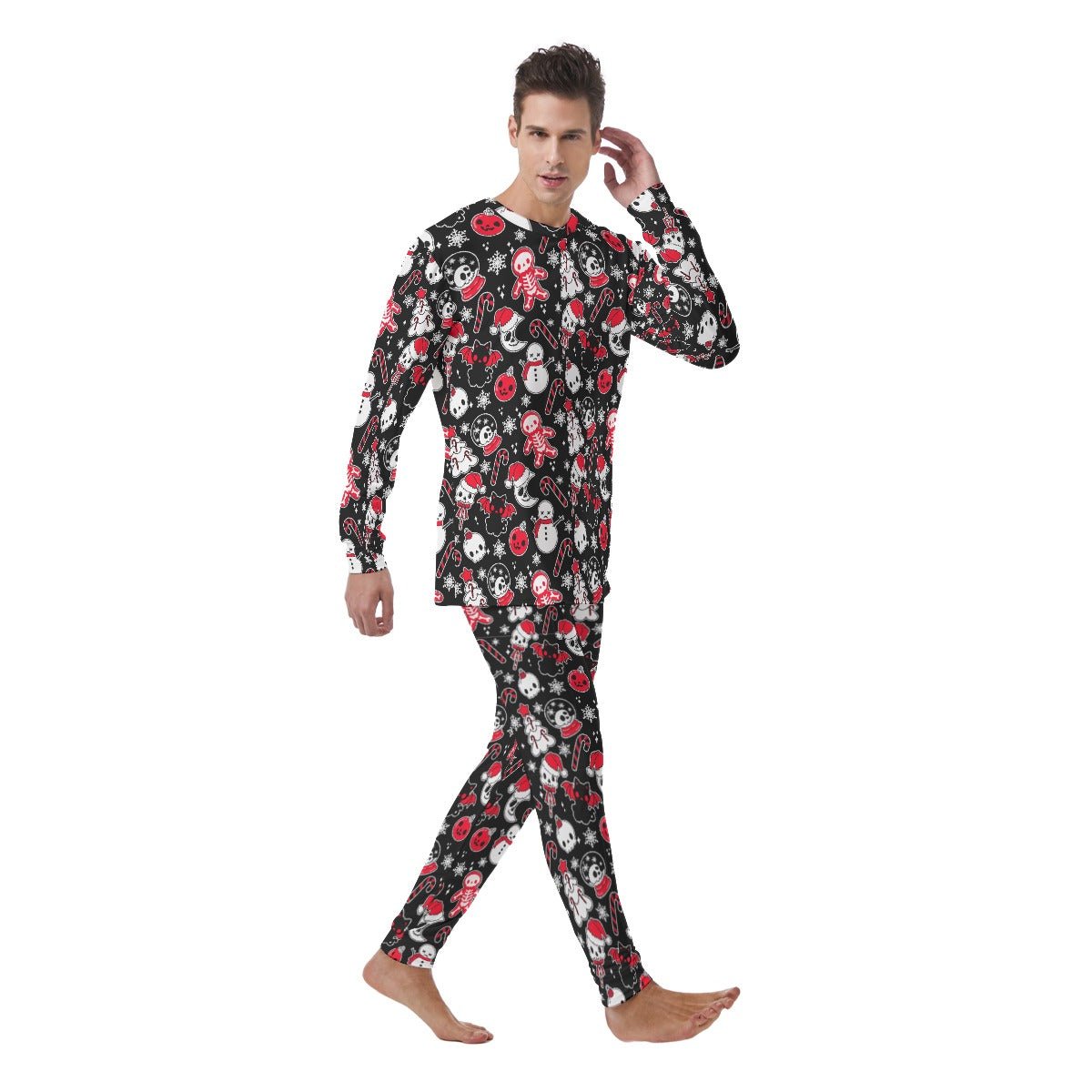 Men's Christmas Pyjamas - Creepy Black - Festive Style