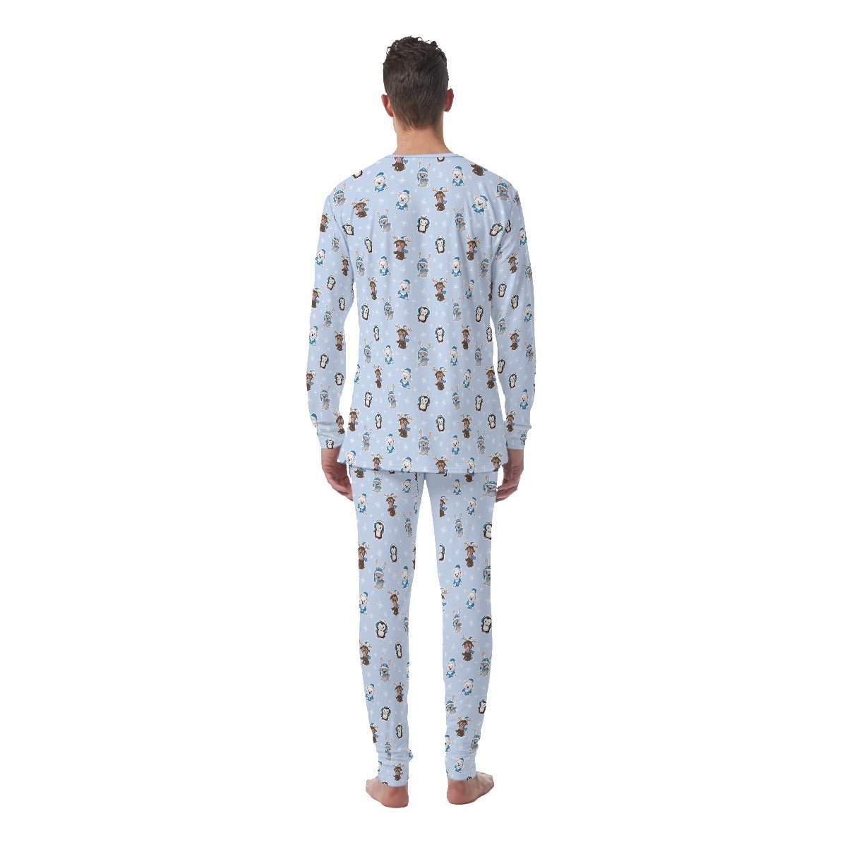 Men's Christmas Pyjamas - Polar Blue - Festive Style