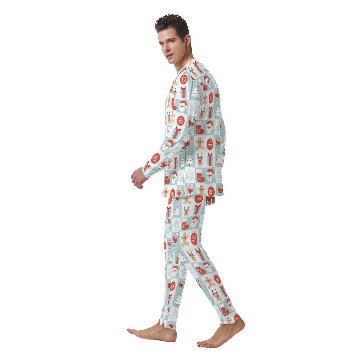 Men's Christmas Pyjamas - Quilt Style - Festive Style