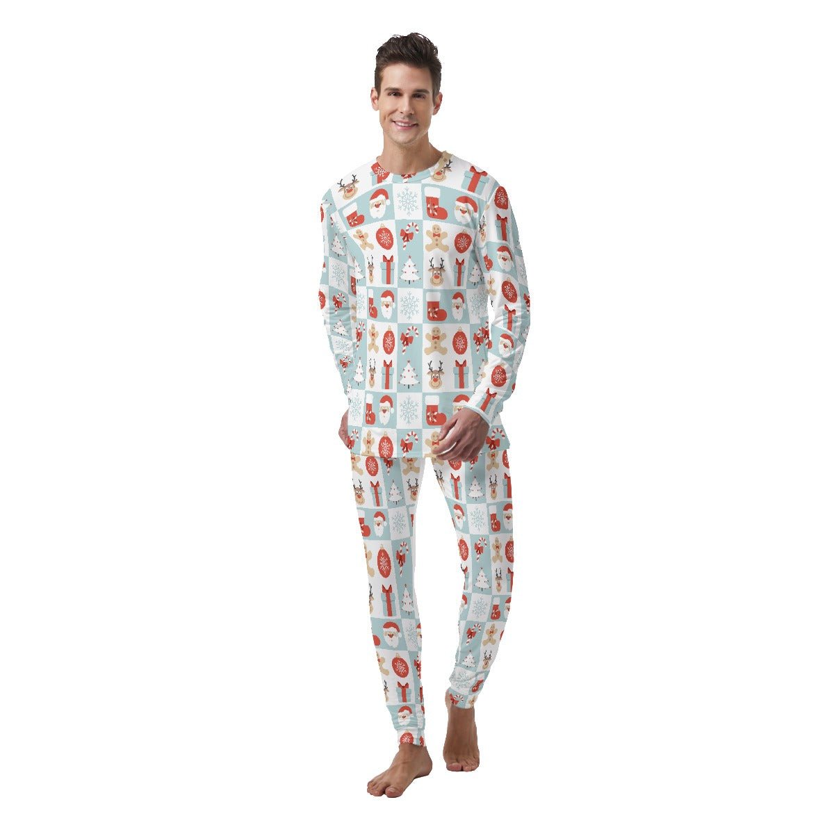 Men's Christmas Pyjamas - Quilt Style - Festive Style