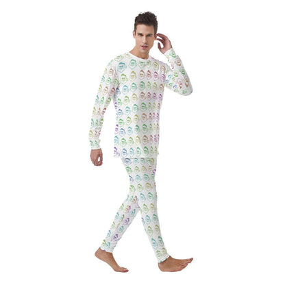 Men's Christmas Pyjamas - Rainbow - Boss Santa - Festive Style