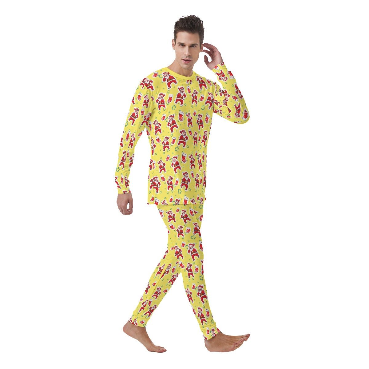 Men's Christmas Pyjamas - Santa Stars - Festive Style