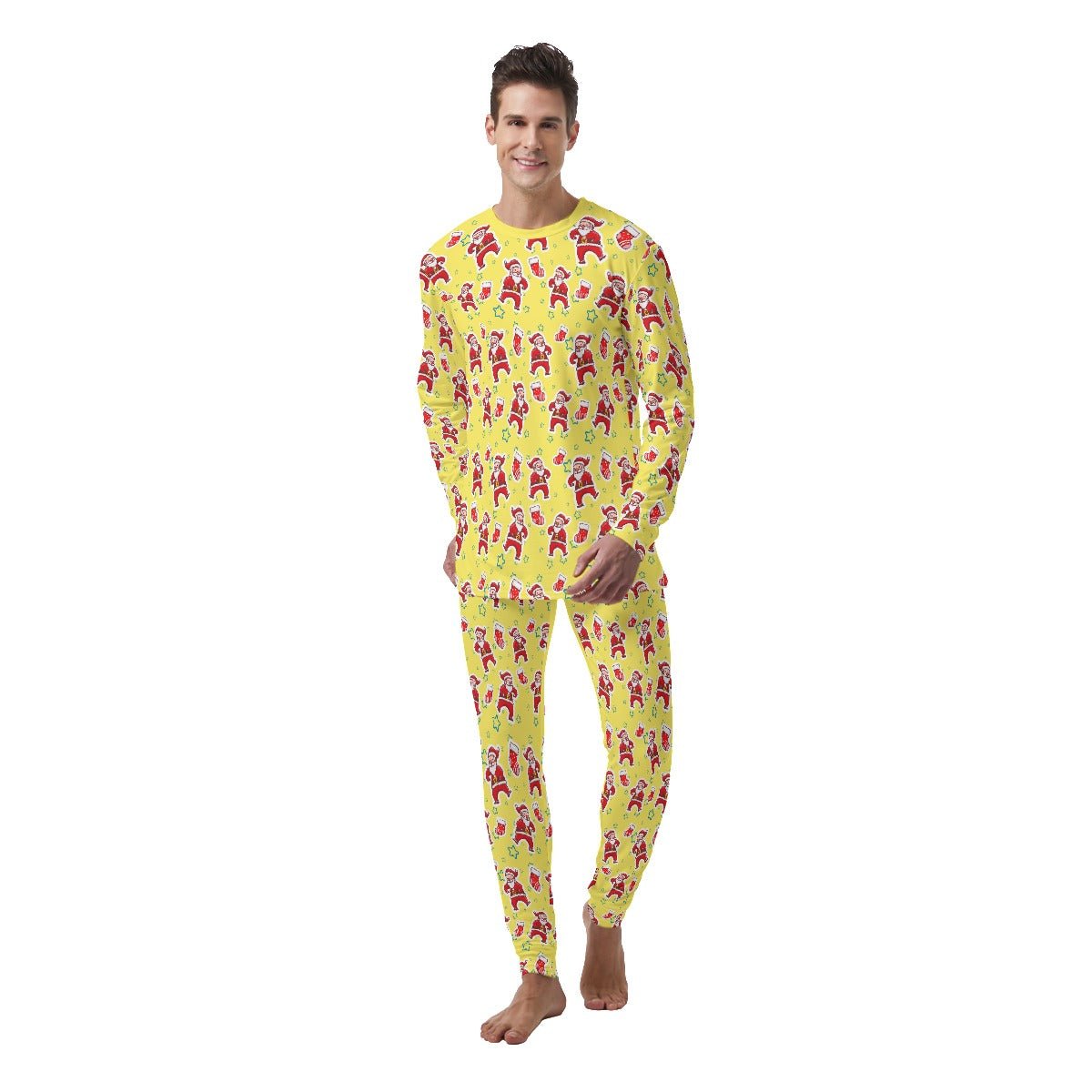 Men's Christmas Pyjamas - Santa Stars - Festive Style