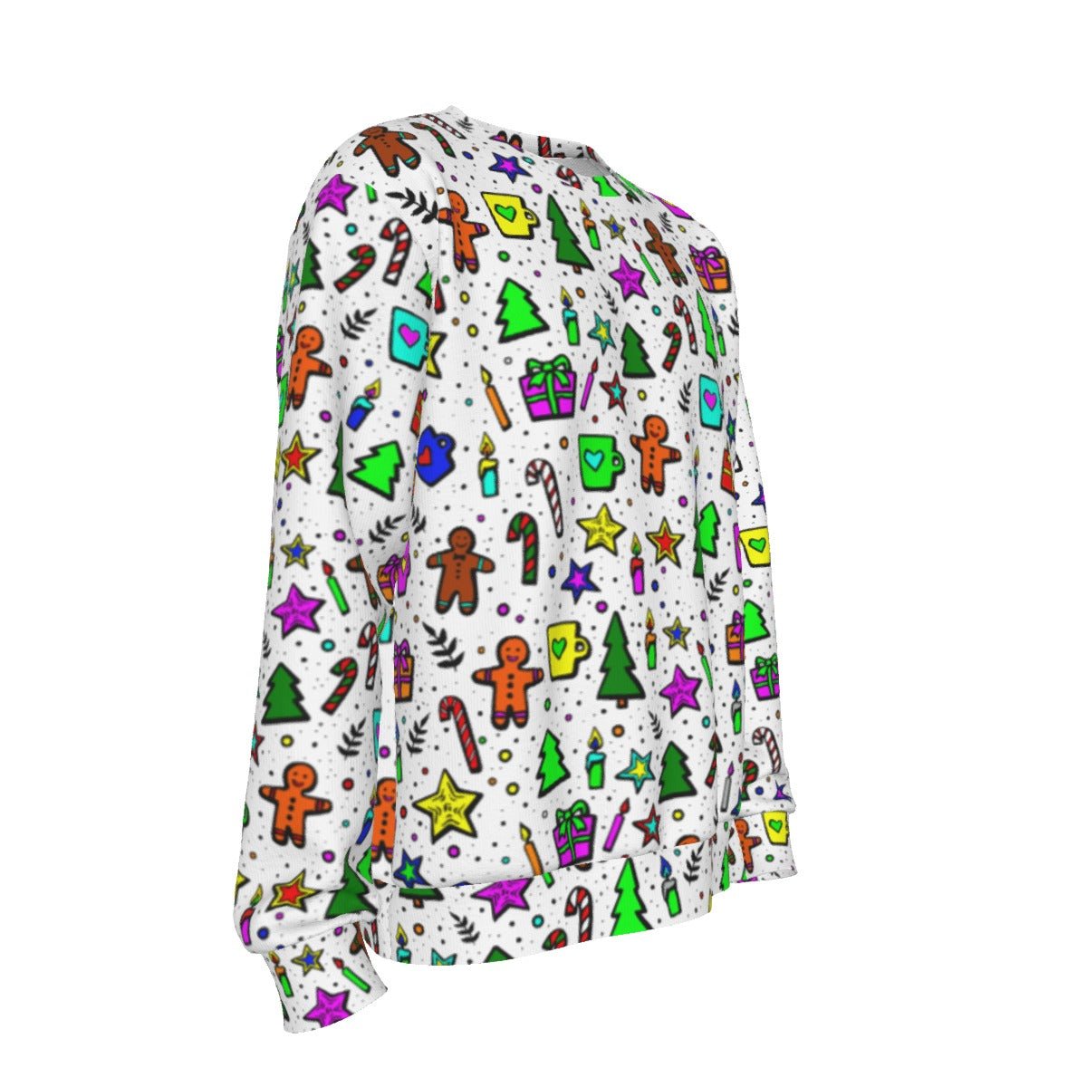 Men's Christmas Sweater - Bright Doodle - Festive Style