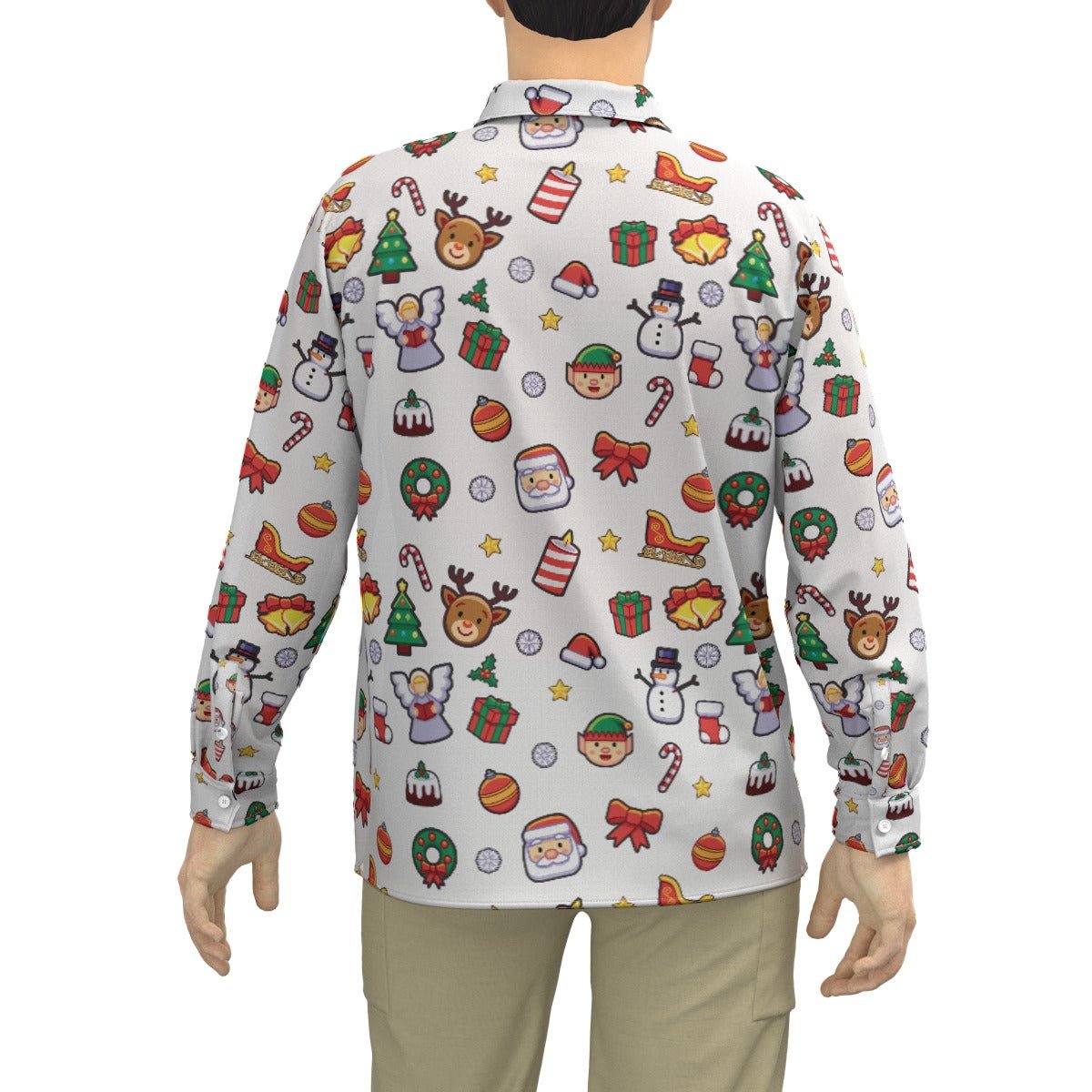 Men's Collar Christmas Shirt - Traditional 2 - Festive Style