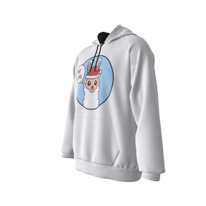 Men's Fleece Christmas Hoodie - Merry Llama - Festive Style