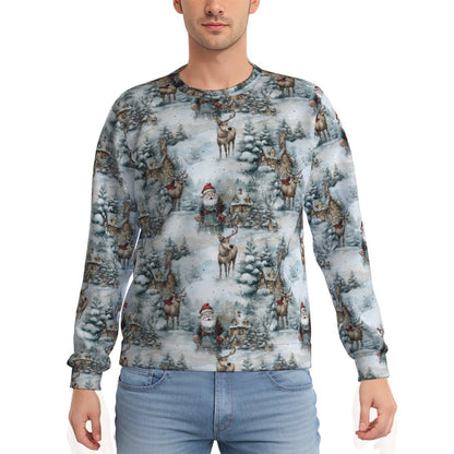 Men's Fleece Christmas Sweatshirt - Festive Style