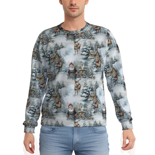 Men's Fleece Christmas Sweatshirt - Festive Style