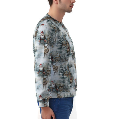 Men's Fleece Christmas Sweatshirt - Festive Style