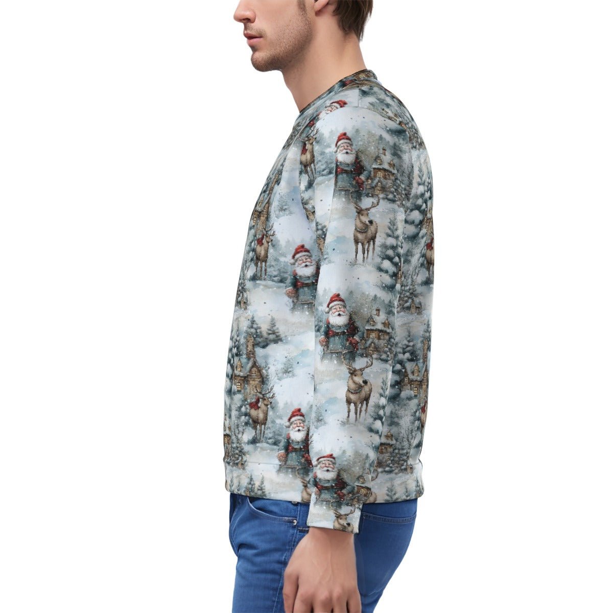 Men's Fleece Christmas Sweatshirt - Festive Style
