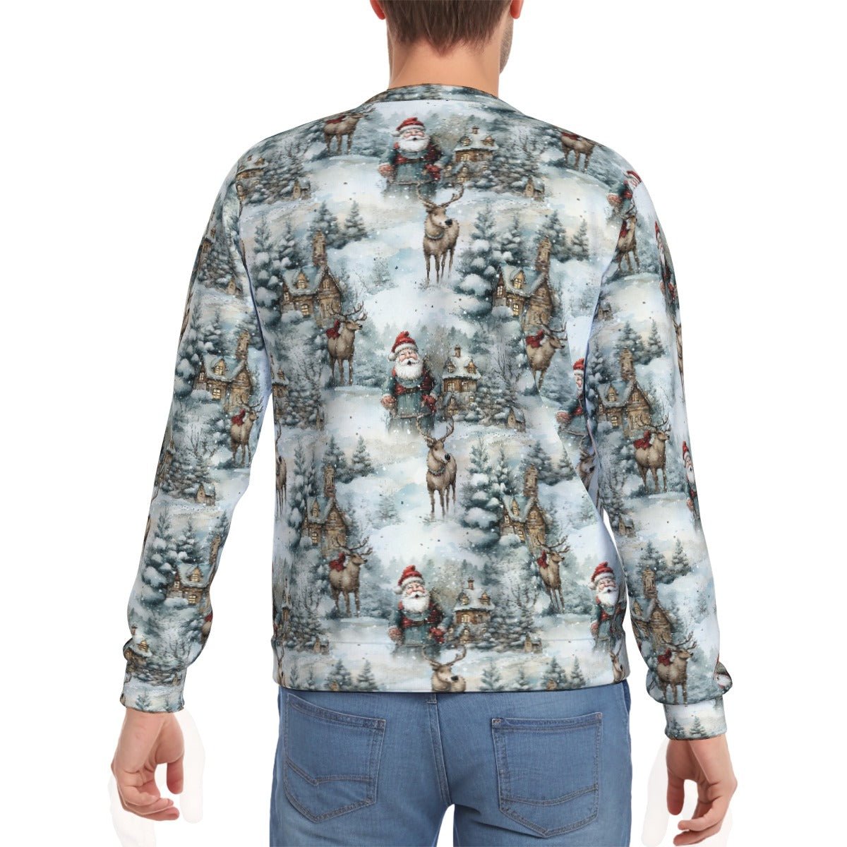 Men's Fleece Christmas Sweatshirt - Festive Style