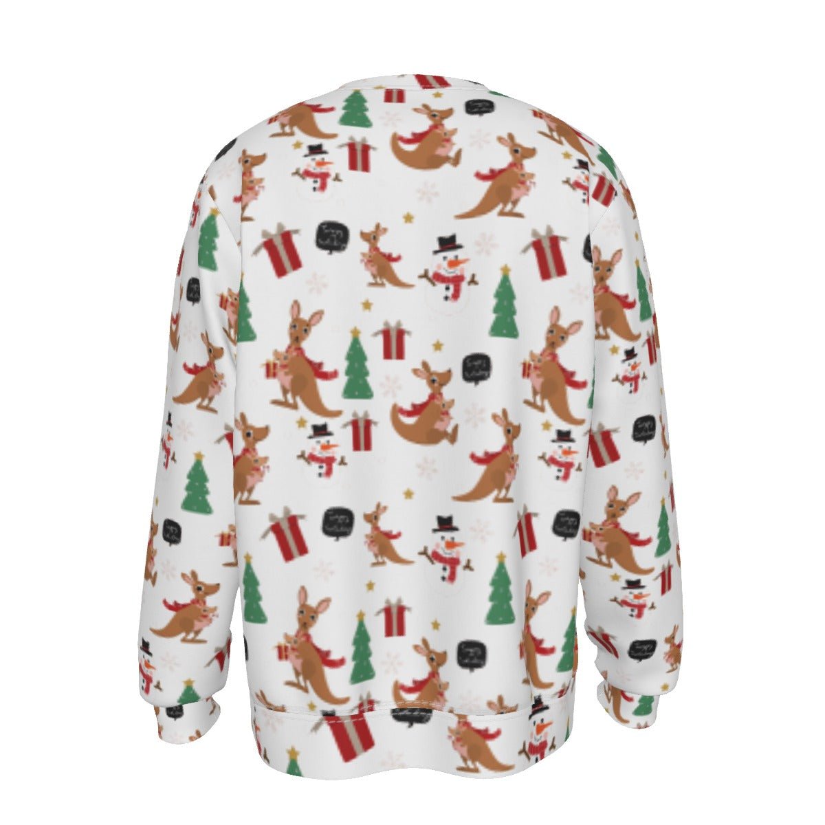 Men's Fleece Christmas Sweatshirt- Kangaroos - Festive Style
