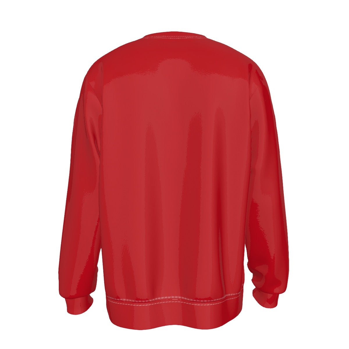 Men's Fleece Christmas Sweatshirt - Merry Christmas - Red - Festive Style