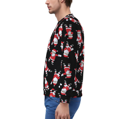 Men's Fleece Christmas Sweatshirt- Santa Dabs - Festive Style