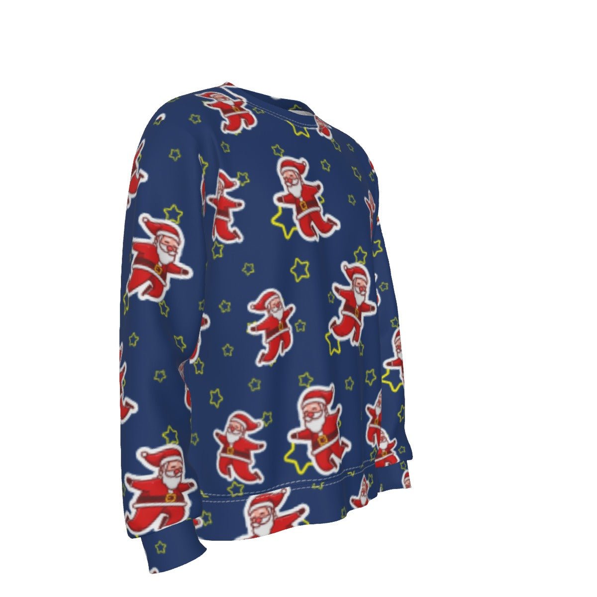 Men's Fleece Christmas Sweatshirt- Santa Night Time - Festive Style