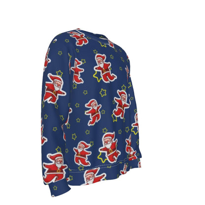 Men's Fleece Christmas Sweatshirt- Santa Night Time - Festive Style