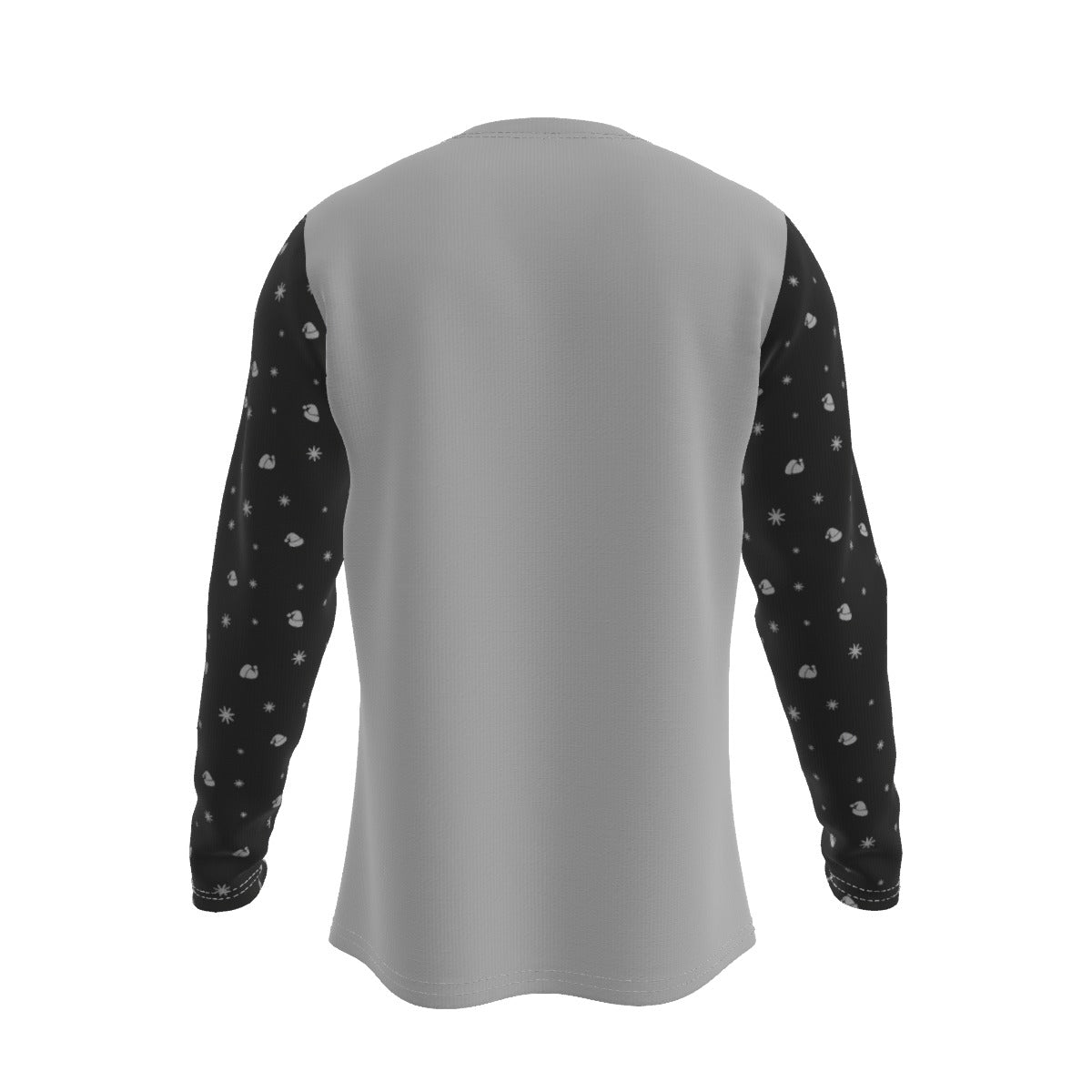 Men's Long Sleeve Christmas T-Shirt - Merry Christmas - Black Sleeves - Festive Style