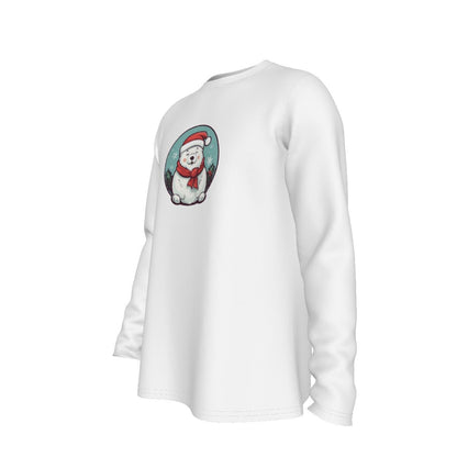 Men's Long Sleeve Christmas T-Shirt - Polar Bear - Festive Style