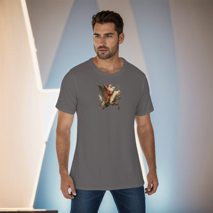 Mens Short Sleeve Christmas Tee - Front and Back - SP Grey - Festive Style