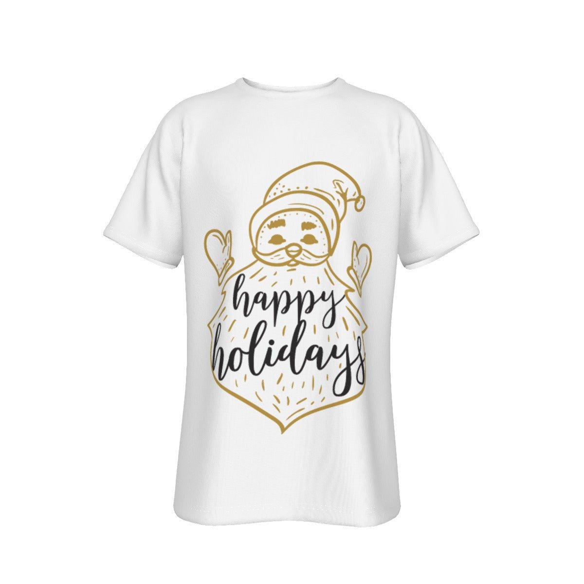 Mens Short Sleeve Christmas Tee - Happy Holidays - Festive Style