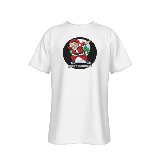 Mens Short Sleeve Christmas Tee - Santa Dab Logo - Festive Style