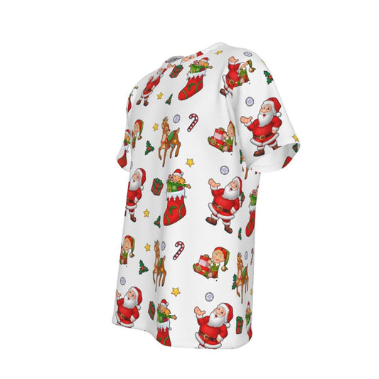 Mens Short Sleeve Christmas Tee - Traditional - Festive Style