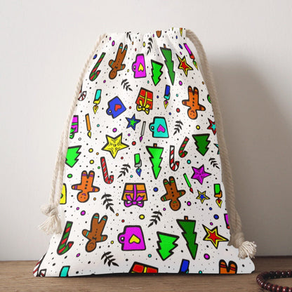 Santa Sack - Bright Doodle - Festive Style