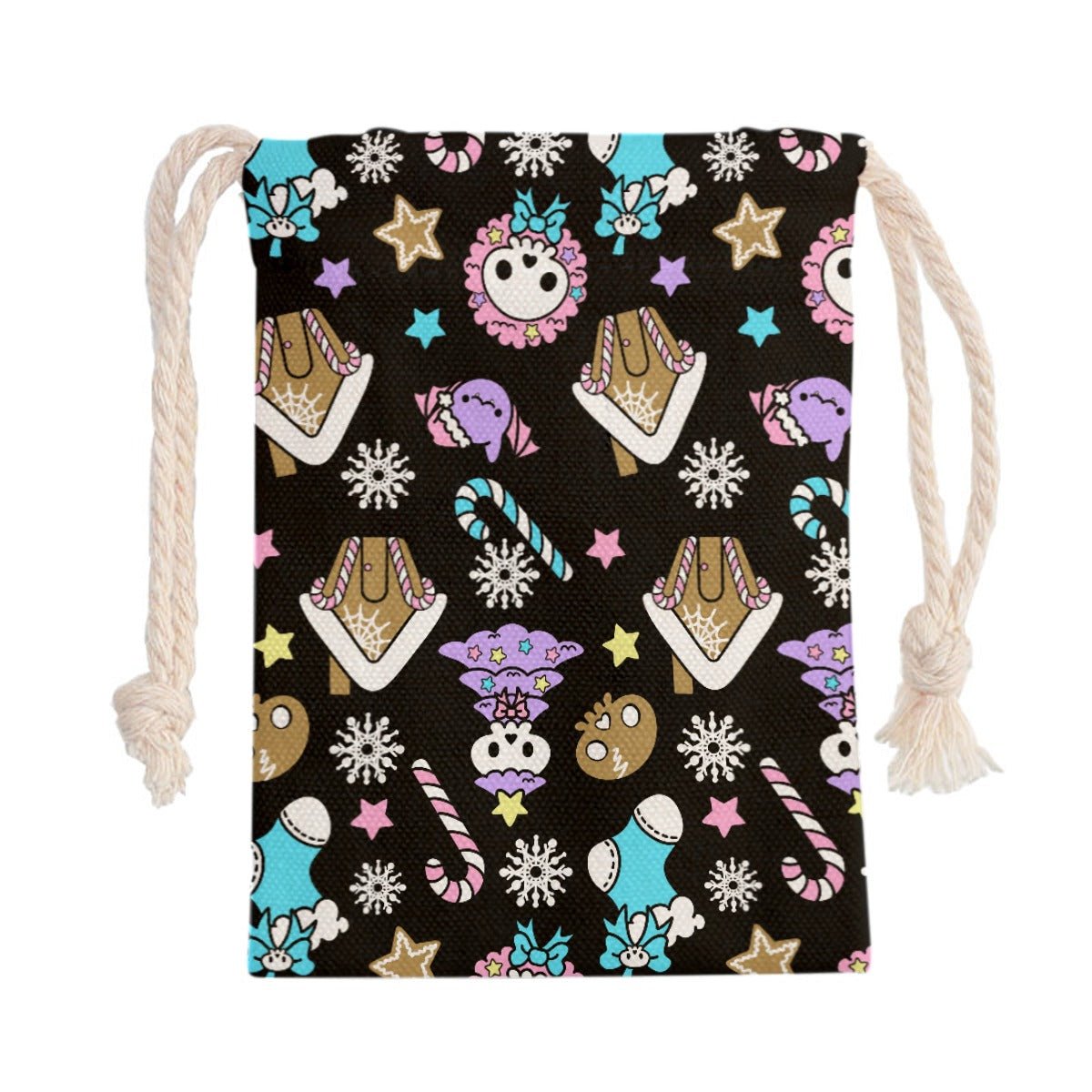 Santa Sack - Creepy Kawaii - Black - Festive Style