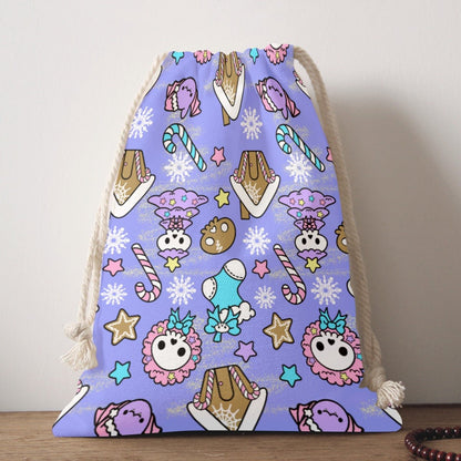 Santa Sack - Creepy Kawaii - Mauve - Festive Style